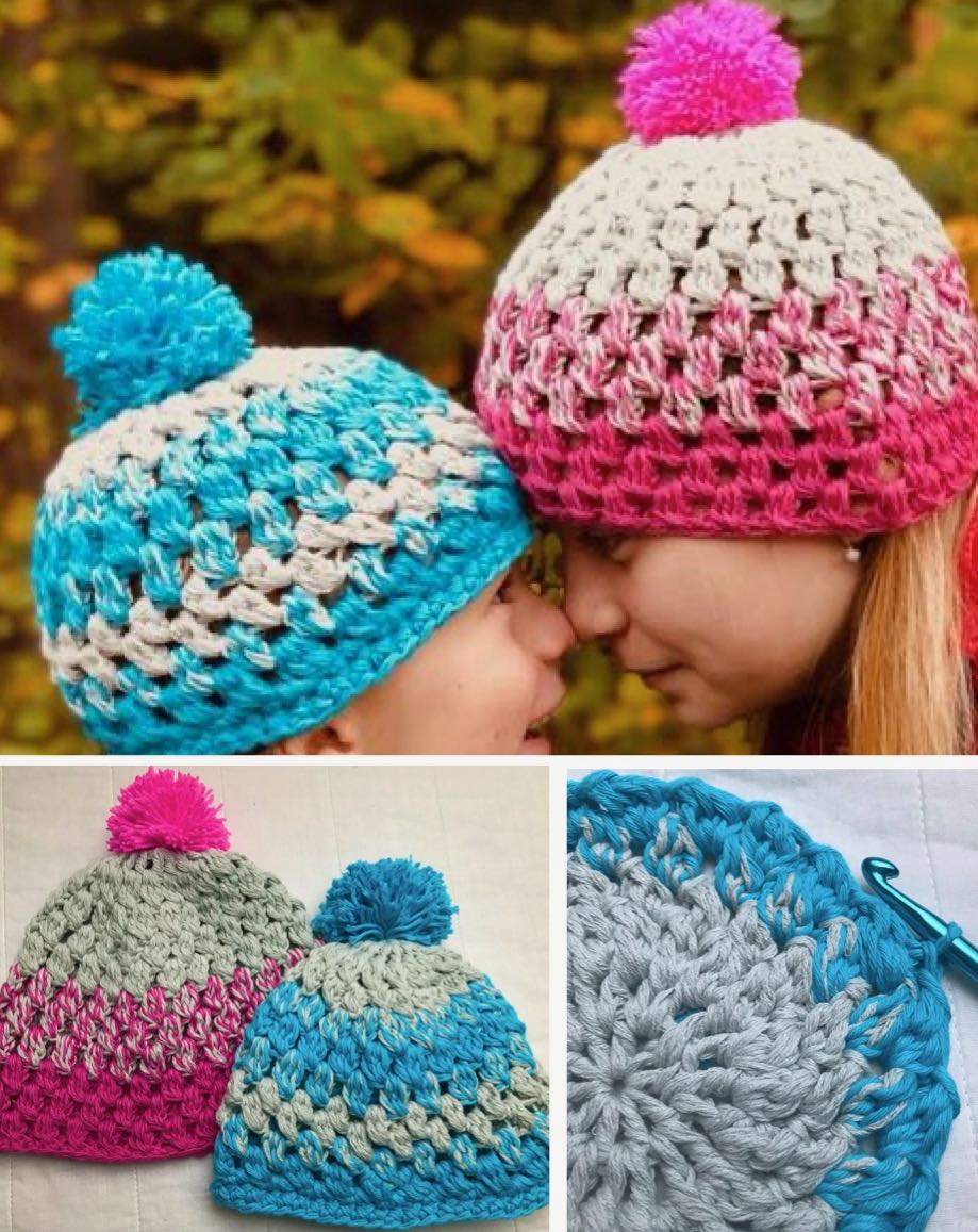 Brother and sister beanies2